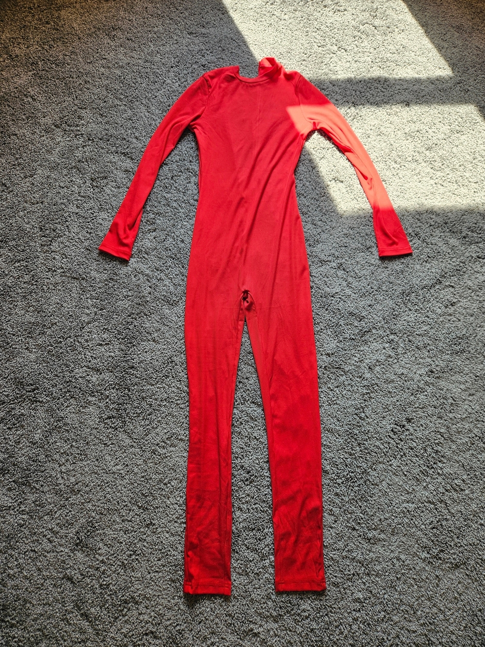Women’s Red Long-Sleeve Jumpsuit NWT